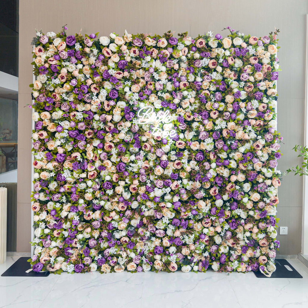 ValarFlowers Faux Artificial Flower Wall Backdrop for Wedding & Event Decor VF-307