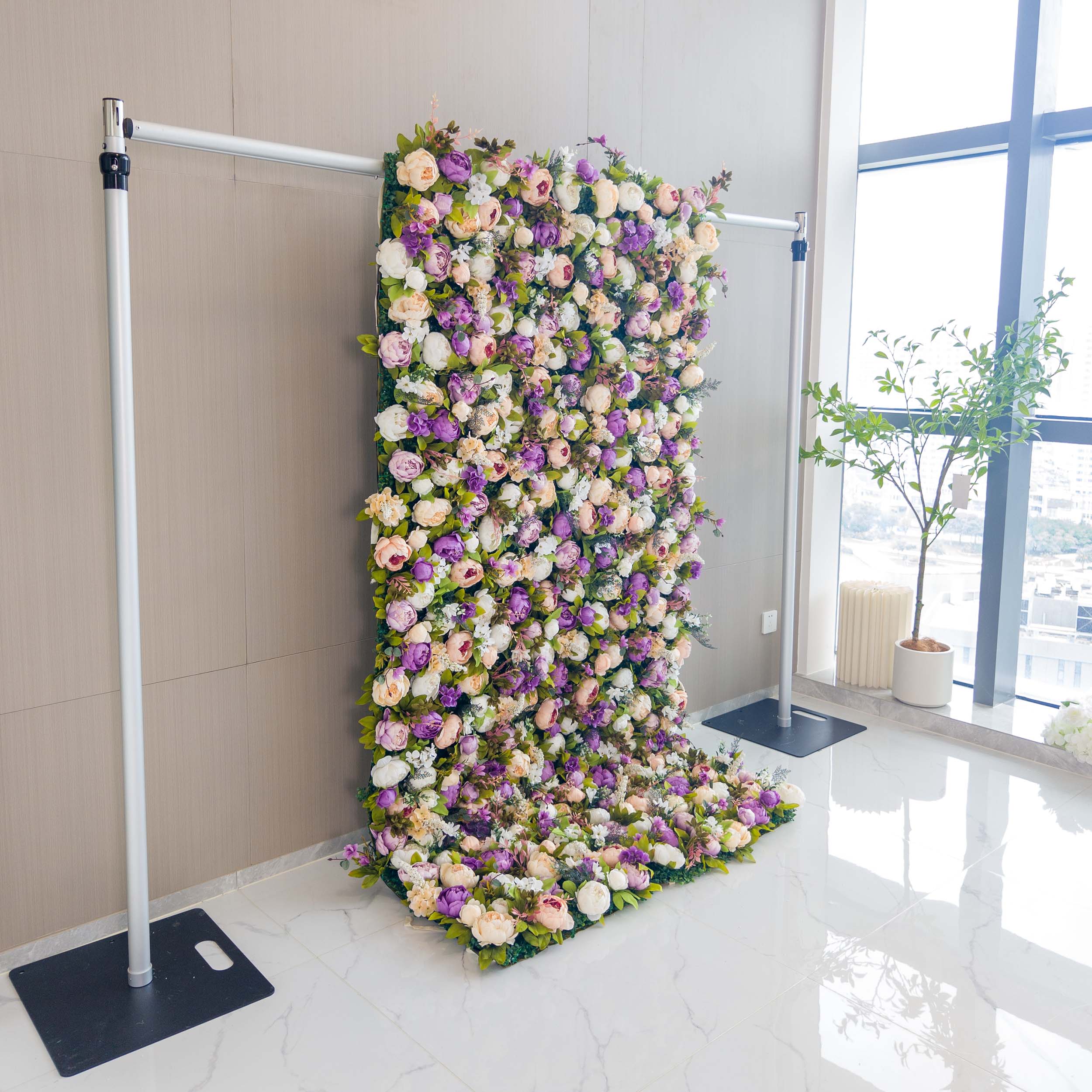 ValarFlowers Faux Artificial Flower Wall Backdrop for Wedding & Event Decor VF-307