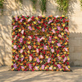 ValarFlowers Red Orange Yellow Artificial Flower Wall Backdrop for Wedding & Event Decor VF-308