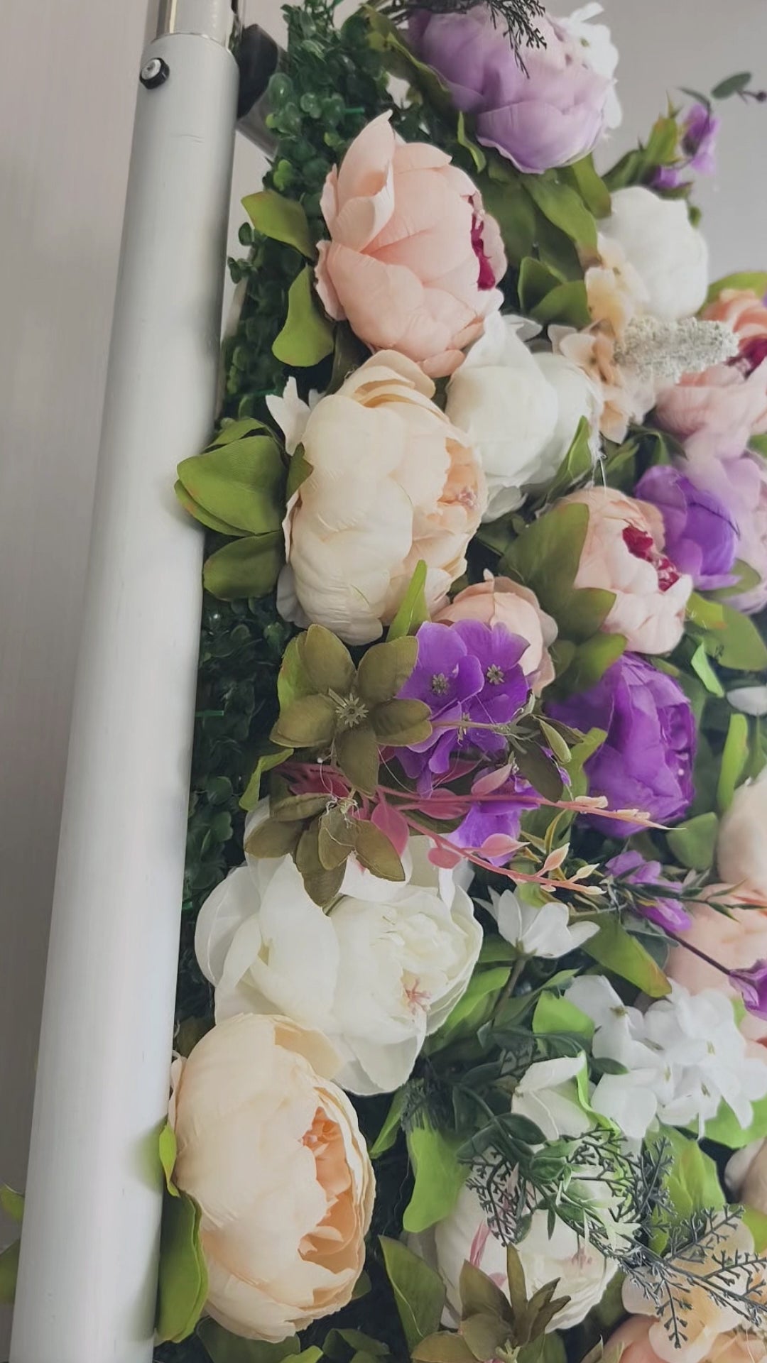 ValarFlowers Faux Artificial Flower Wall Backdrop for Wedding & Event Decor VF-307