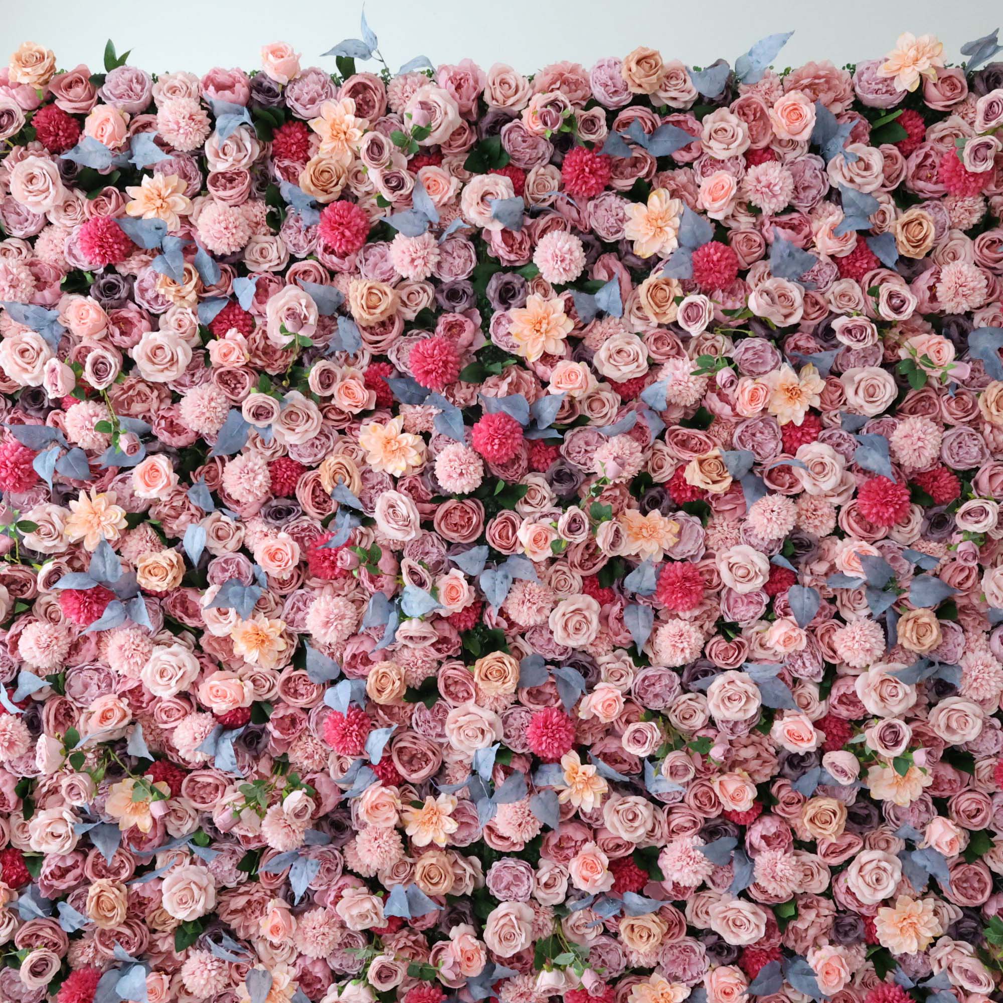 ValarFlowers Rose Peony Hydrangea Artificial Flower Wall Backdrop for Wedding & Event Decor VF-298