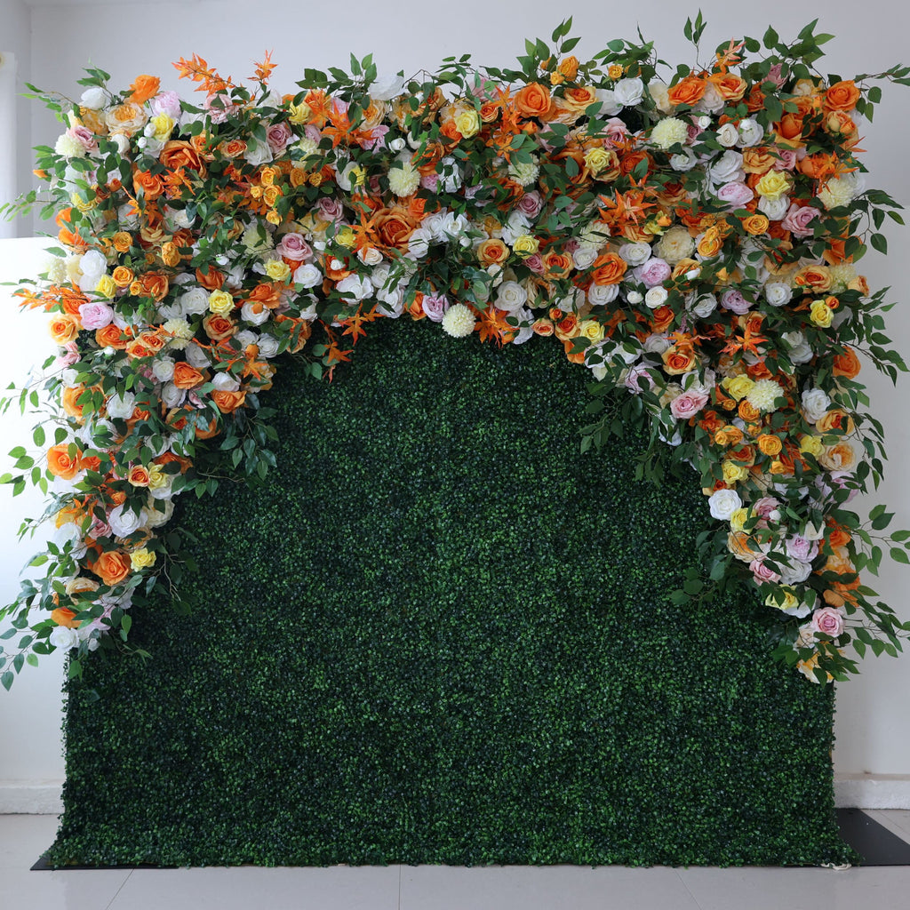 ValarFlowers Faux Artificial Flower Wall Backdrop for Wedding & Event Decor VF-393