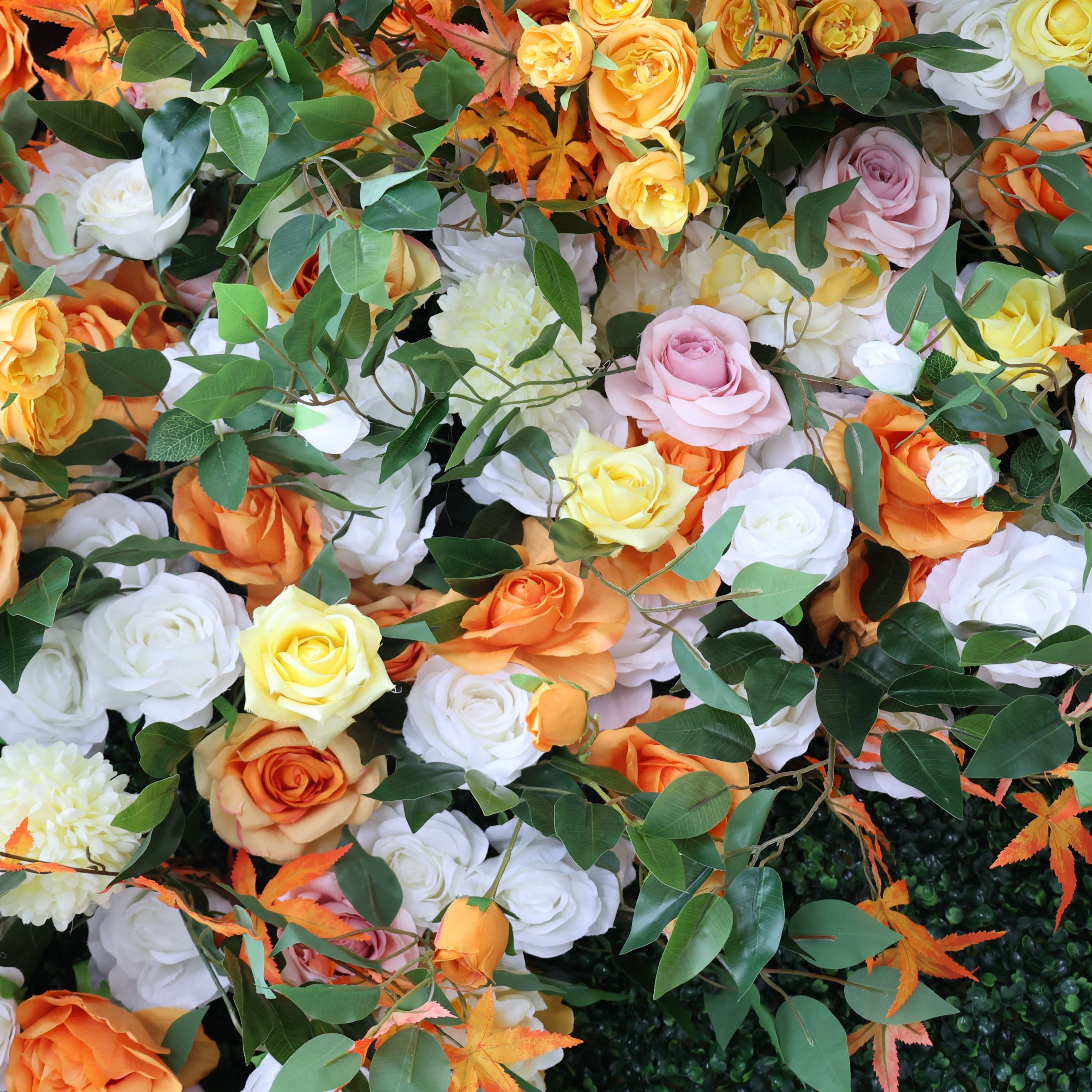 ValarFlowers Faux Artificial Flower Wall Backdrop for Wedding & Event Decor VF-393