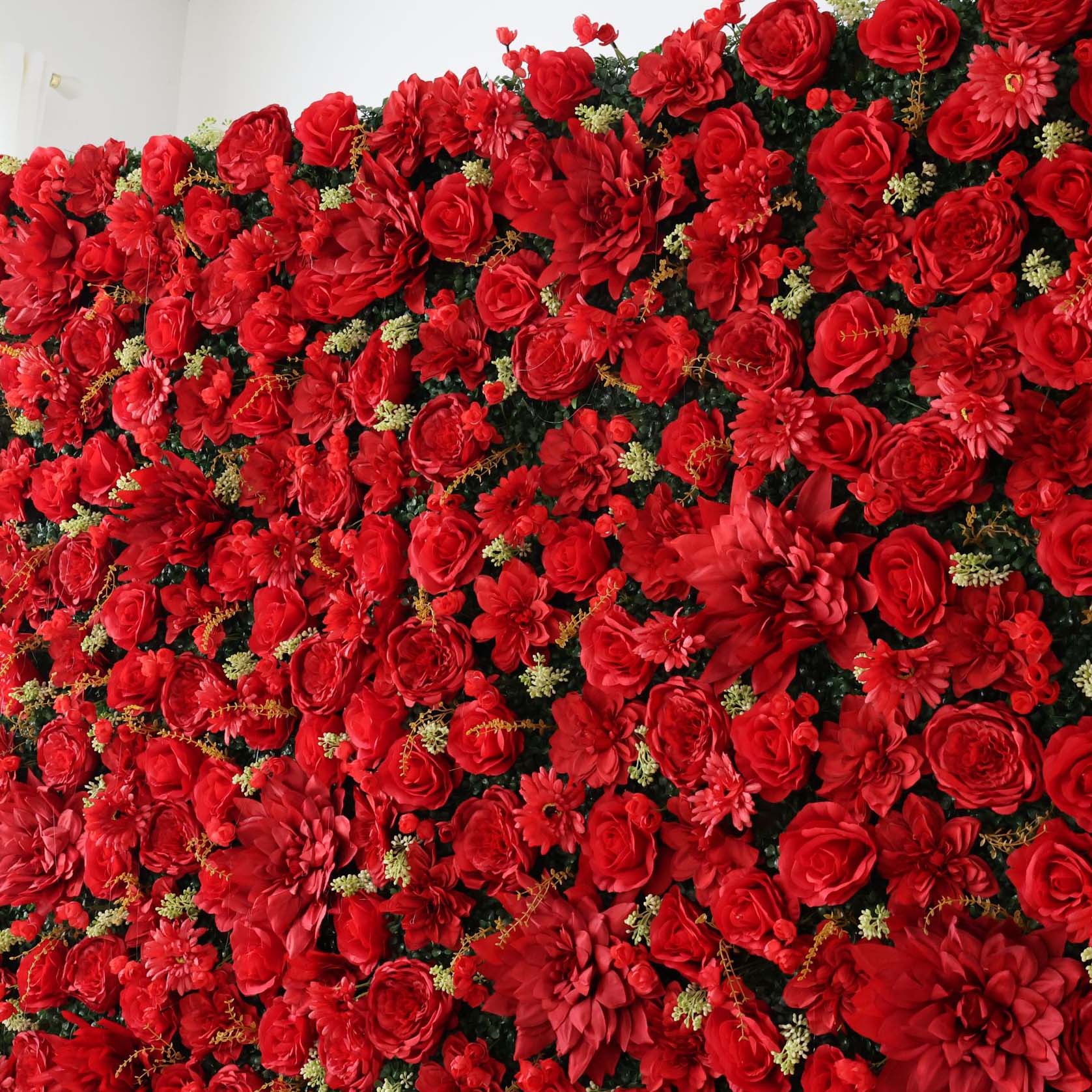 ValarFlowers Luxury Faux Artificial Flower Wall Backdrop for Wedding & Event Decor VF-300