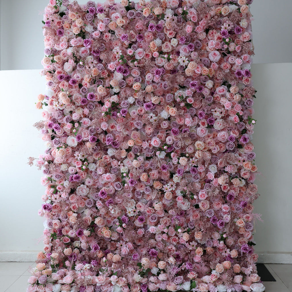 ValarFlowers Rose Peony Hydrangea Artificial Flower Wall Backdrop for Wedding & Event Decor VF-378