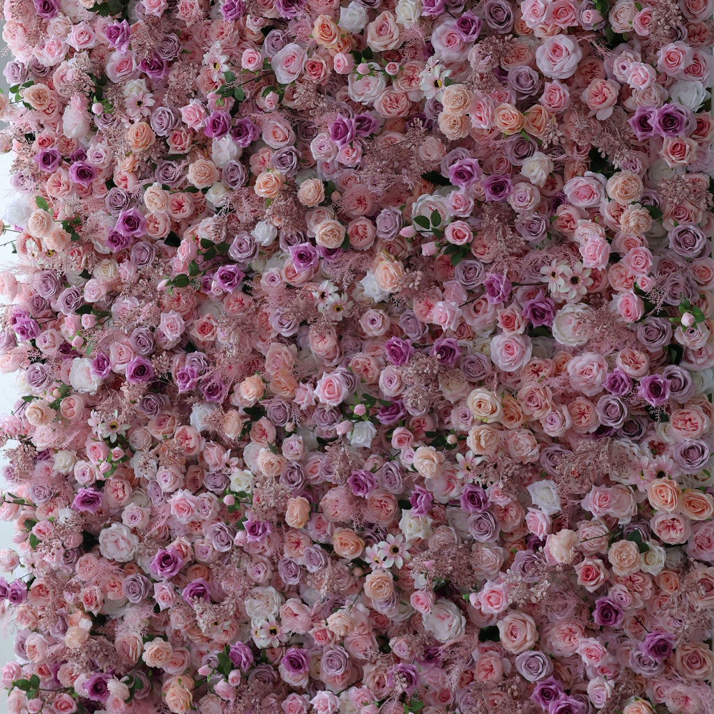 ValarFlowers Rose Peony Hydrangea Artificial Flower Wall Backdrop for Wedding & Event Decor VF-378