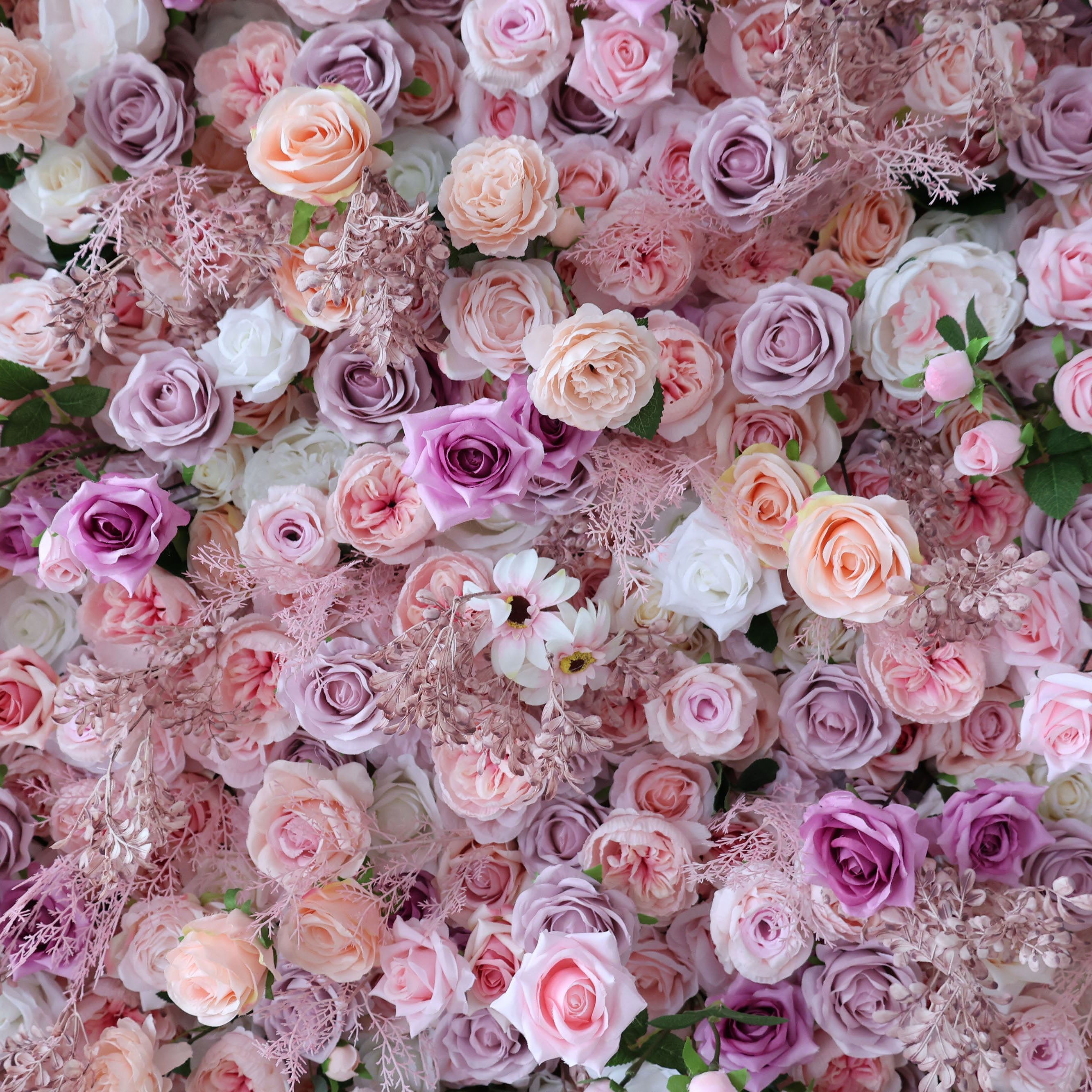ValarFlowers Rose Peony Hydrangea Artificial Flower Wall Backdrop for Wedding & Event Decor VF-378