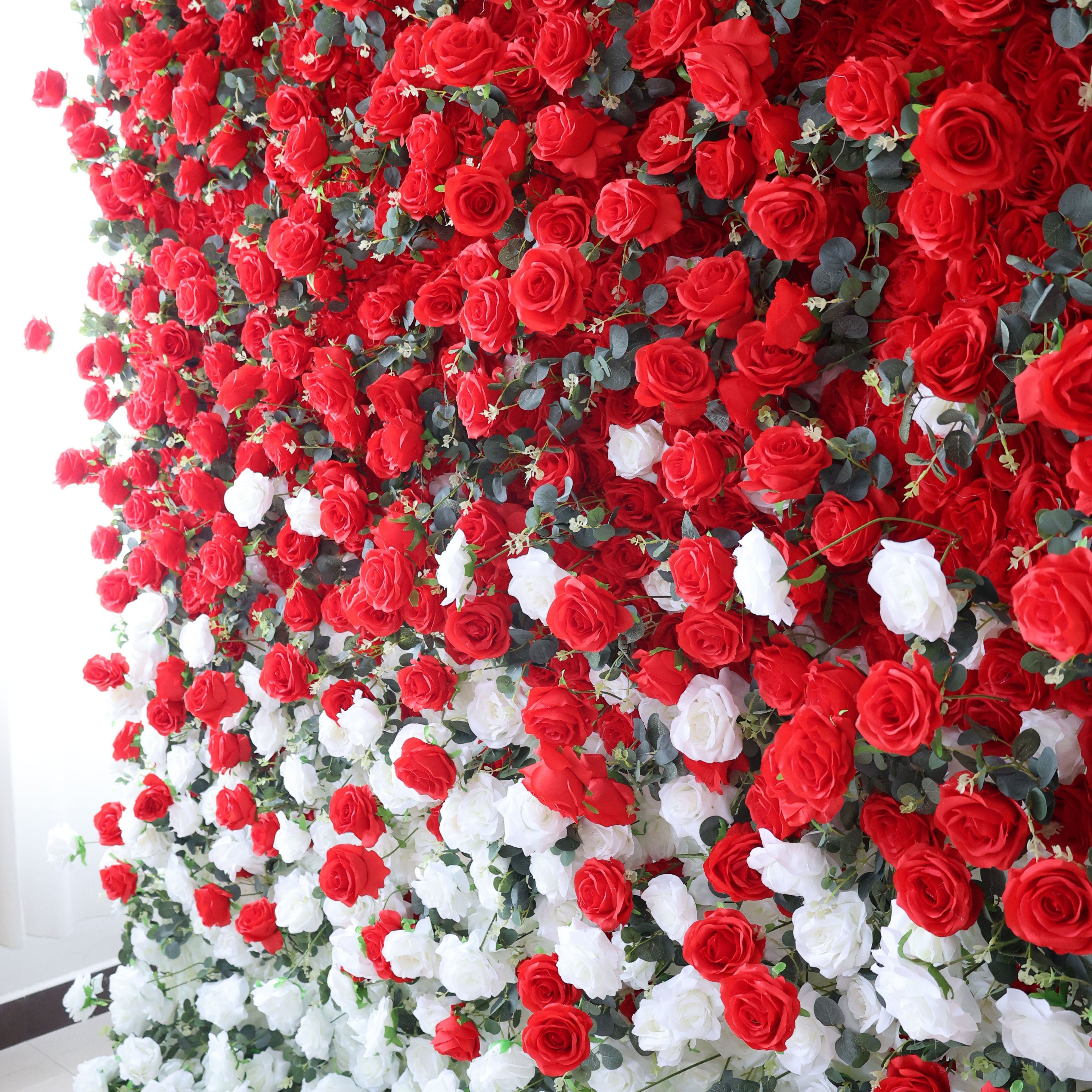 ValarFlowers Rose Peony Hydrangea Artificial Flower Wall Backdrop for Wedding & Event Decor VF-375