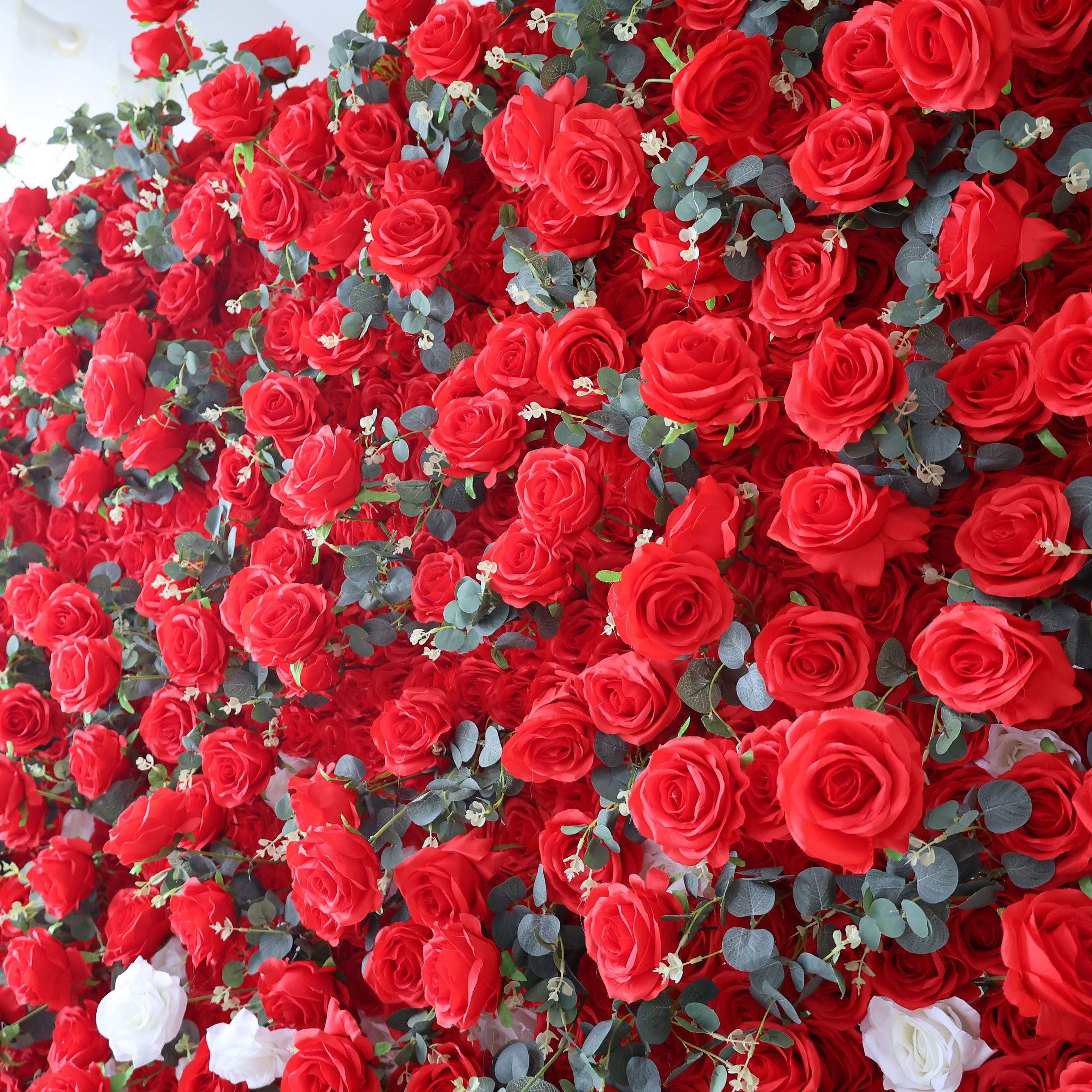 ValarFlowers Rose Peony Hydrangea Artificial Flower Wall Backdrop for Wedding & Event Decor VF-375