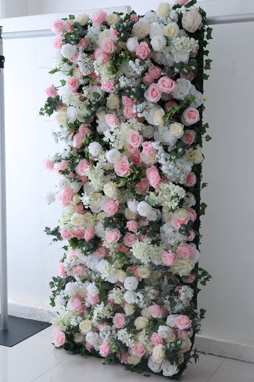 ValarFlowers Pink Cream Ivory Artificial Flower Wall Backdrop for Wedding & Event Decor VF-321