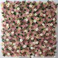 ValarFlowers Pink White Peony Artificial Flower Wall Backdrop for Wedding & Event Decor VF-322