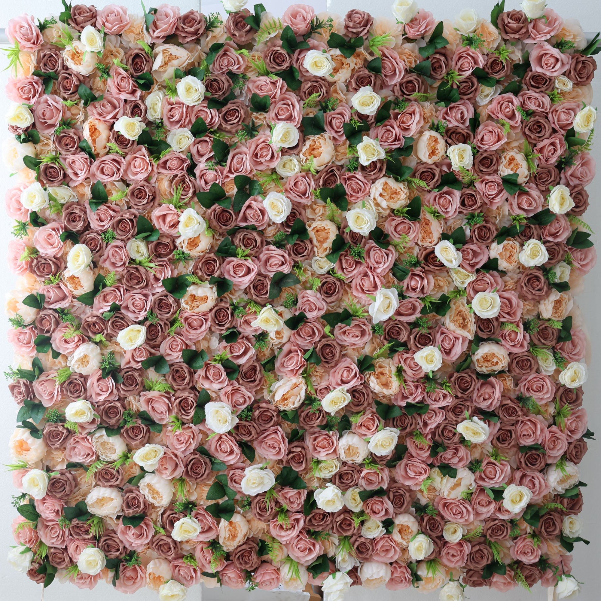 ValarFlowers Pink White Peony Artificial Flower Wall Backdrop for Wedding & Event Decor VF-322
