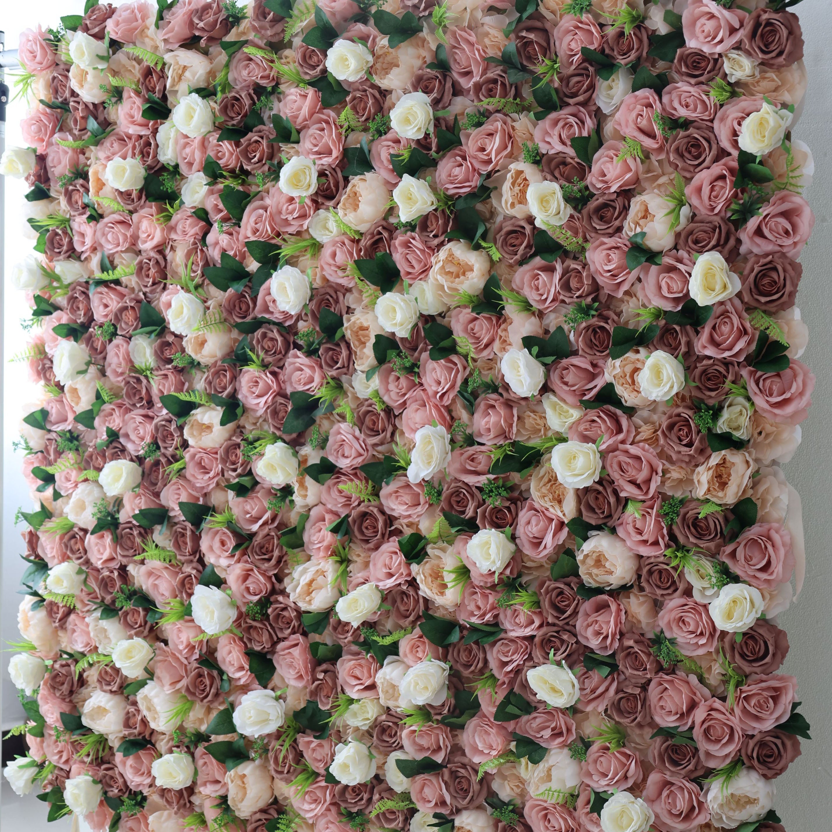 ValarFlowers Pink White Peony Artificial Flower Wall Backdrop for Wedding & Event Decor VF-322