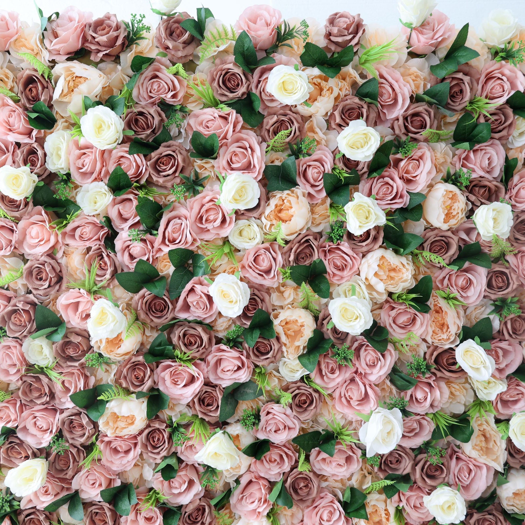ValarFlowers Pink White Peony Artificial Flower Wall Backdrop for Wedding & Event Decor VF-322