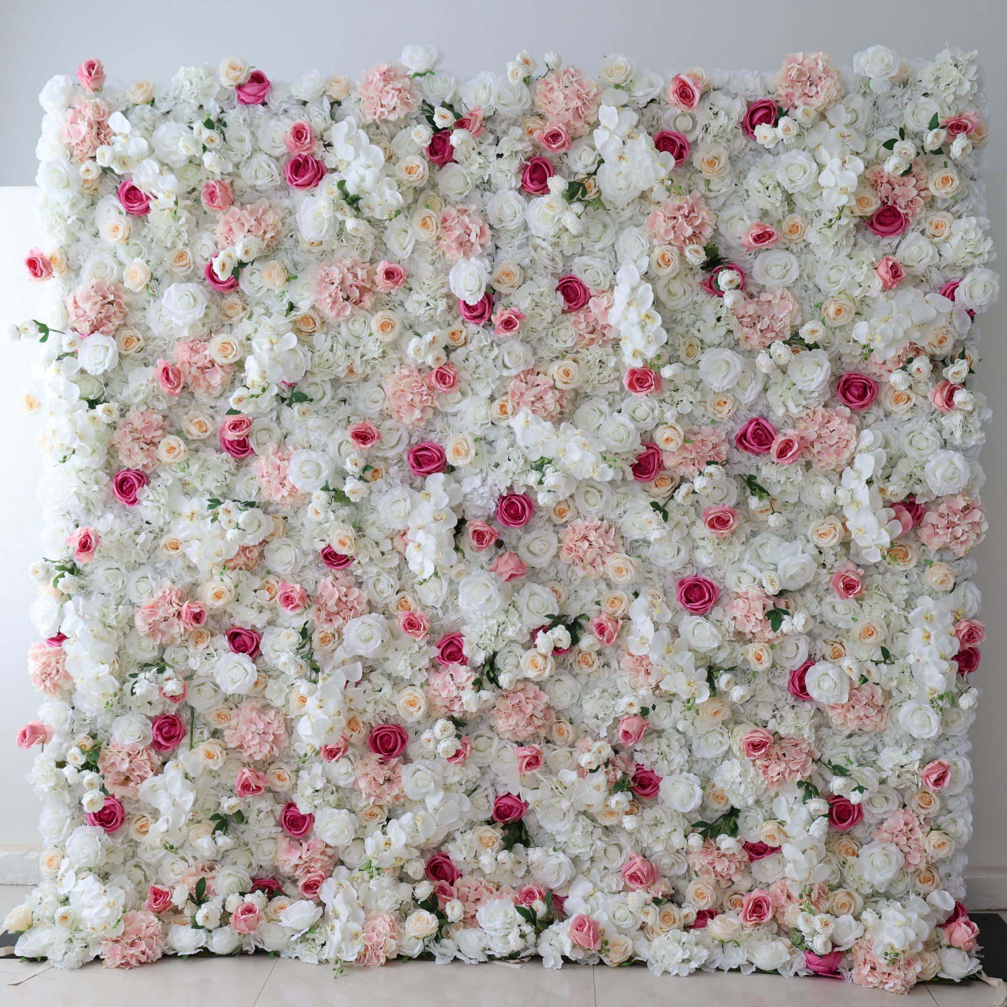 ValarFlowers Rose Peony Hydrangea Artificial Flower Wall Backdrop for Wedding & Event Decor VF-297