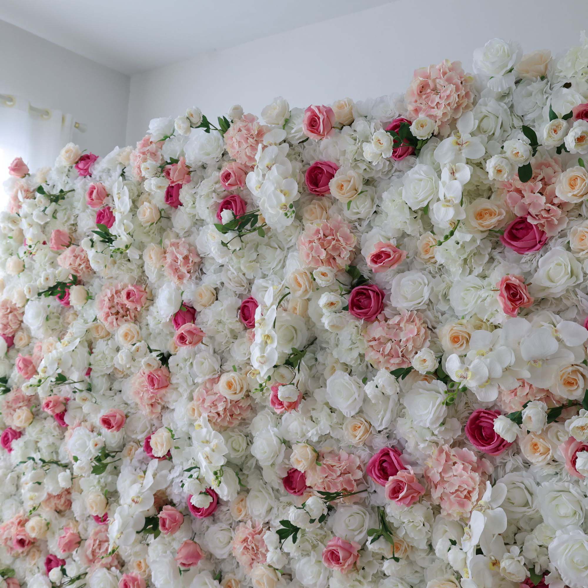 ValarFlowers Rose Peony Hydrangea Artificial Flower Wall Backdrop for Wedding & Event Decor VF-297
