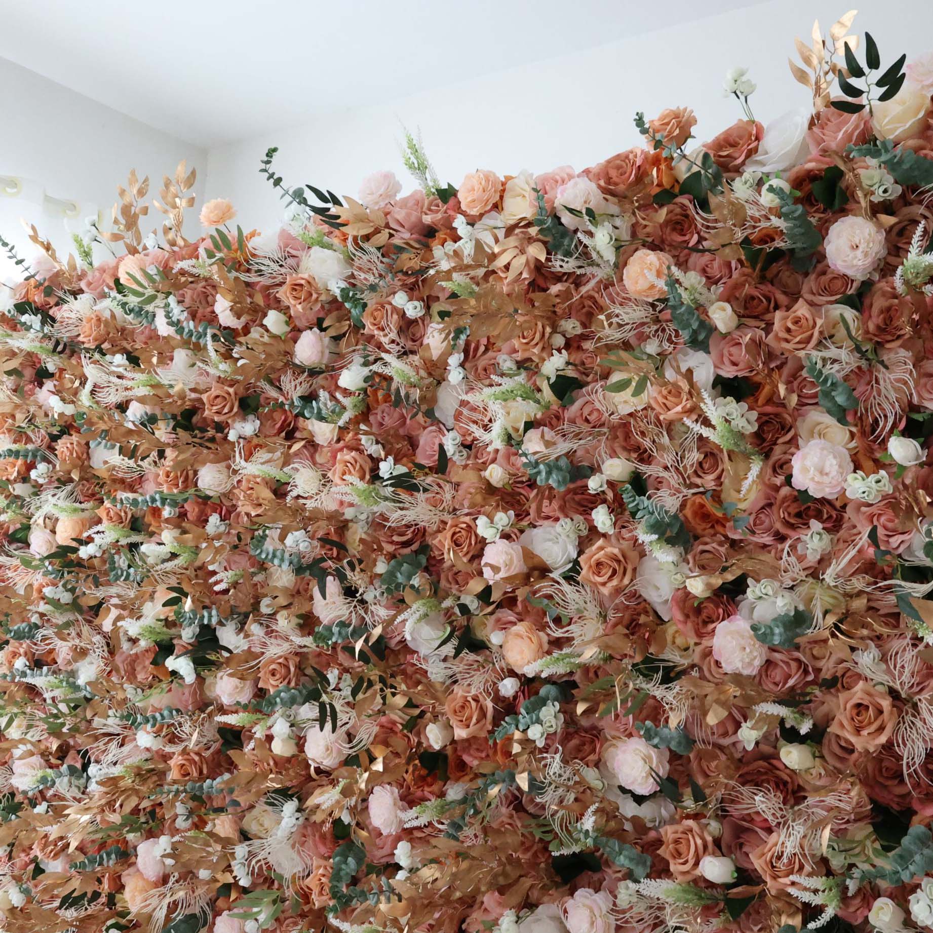 ValarFlowers Silk Artificial Flower Wall Backdrop for Wedding & Event Decor VF-301