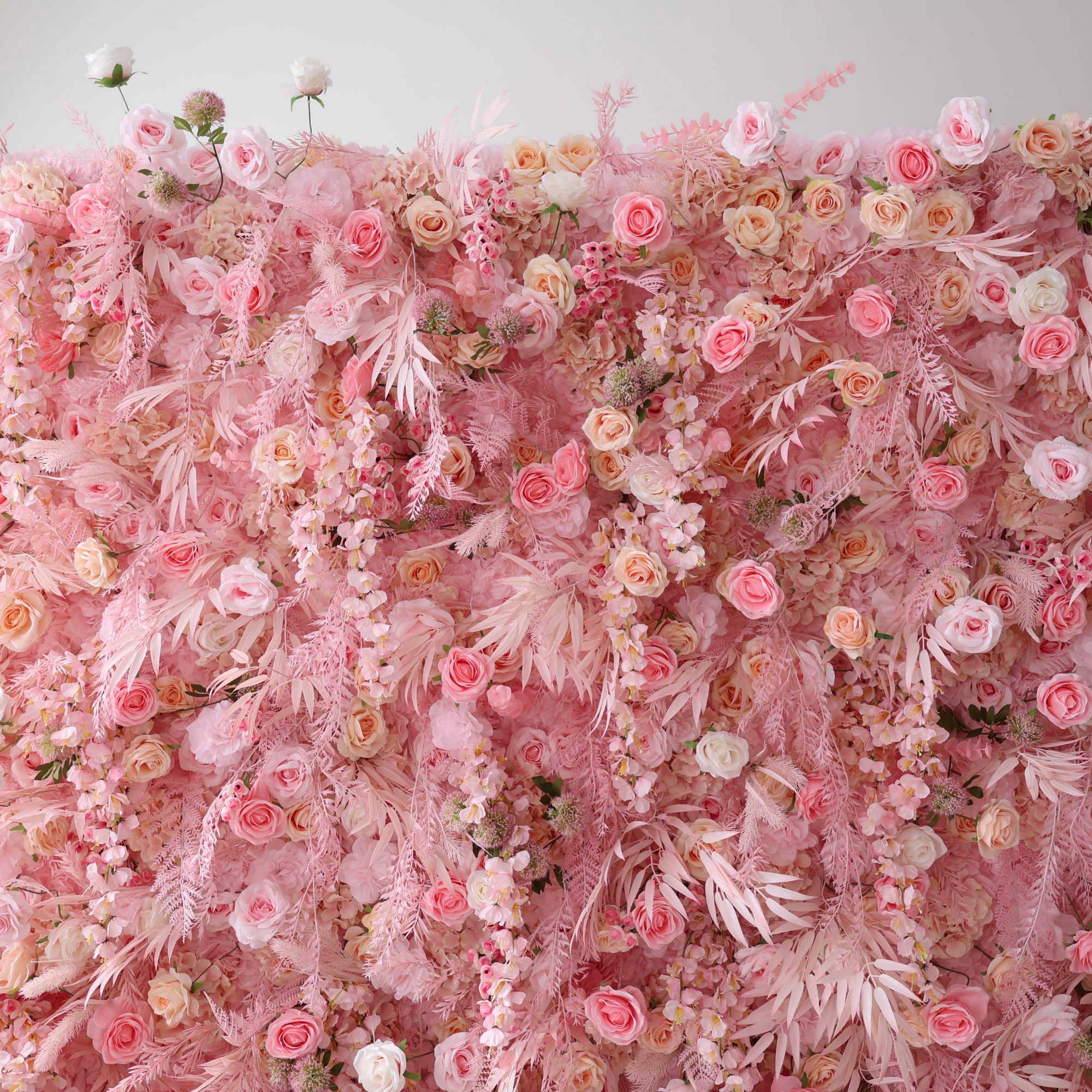 ValarFlowers Rose Peony Hydrangea Artificial Flower Wall Backdrop for Wedding & Event Decor VF-305