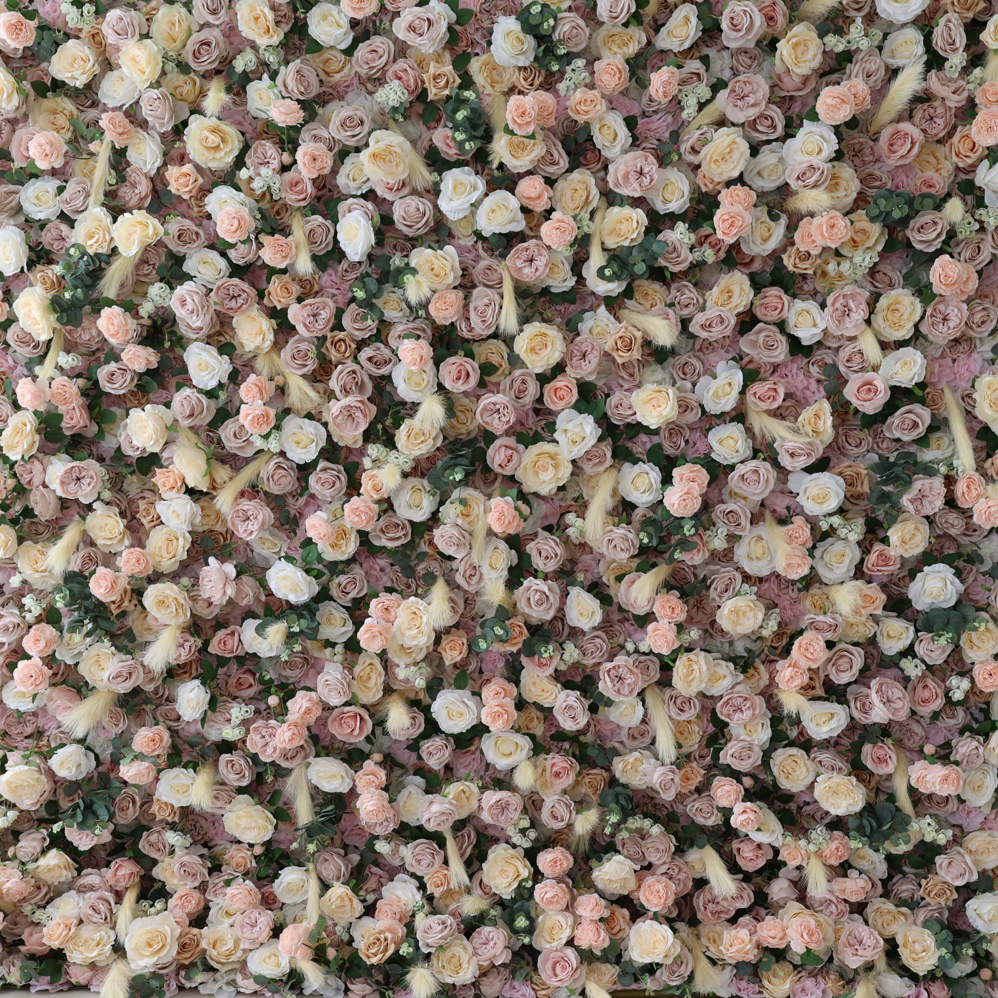 ValarFlowers Blush Pink White Artificial Flower Wall Backdrop for Wedding & Event Decor VF-302