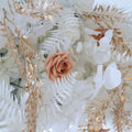 ValarFlowers Pink Ivory Rose Artificial Flower Wall Backdrop for Wedding & Event Decor VF-313