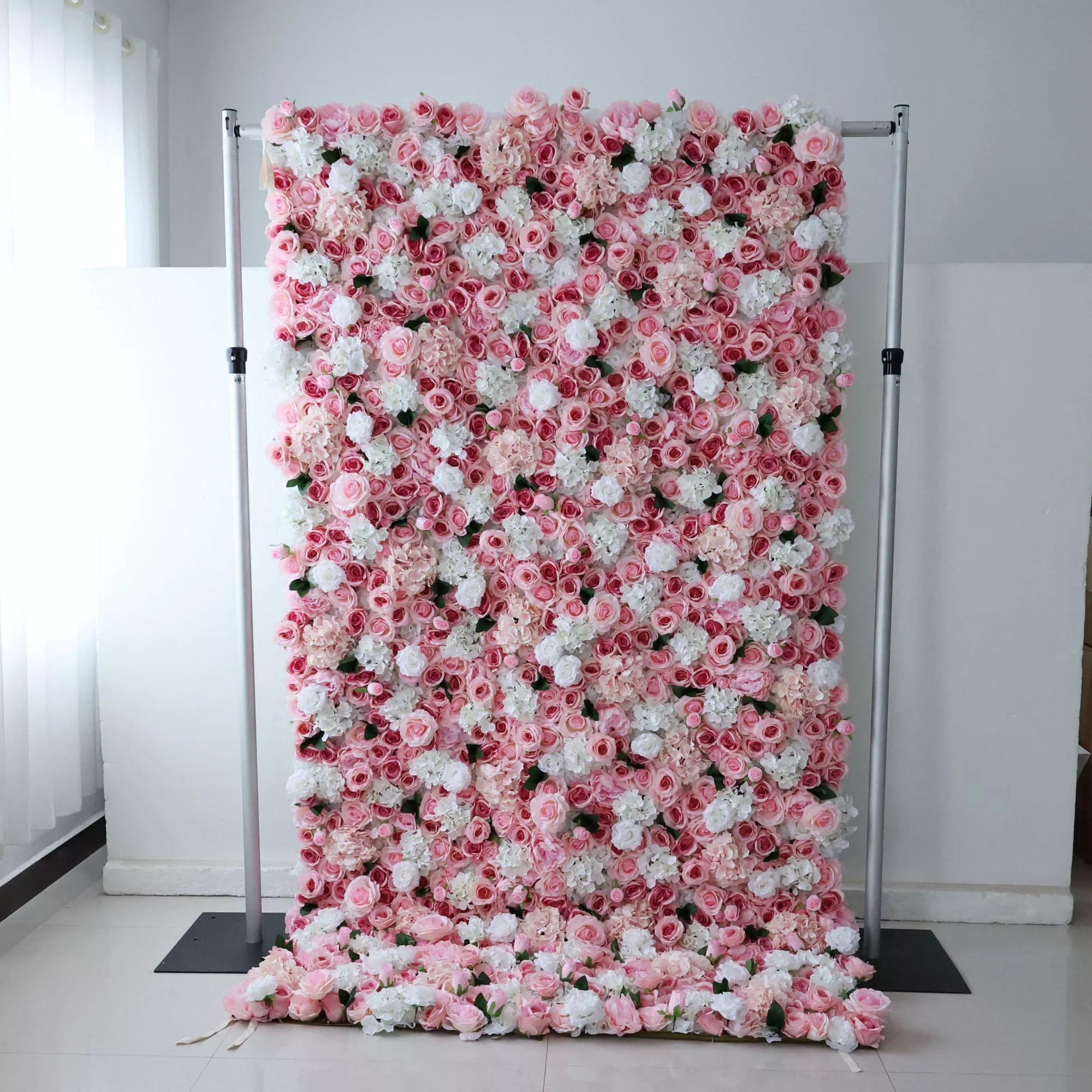 ValarFlowers Faux Artificial Flower Wall Backdrop for Wedding & Event Decor VF-312