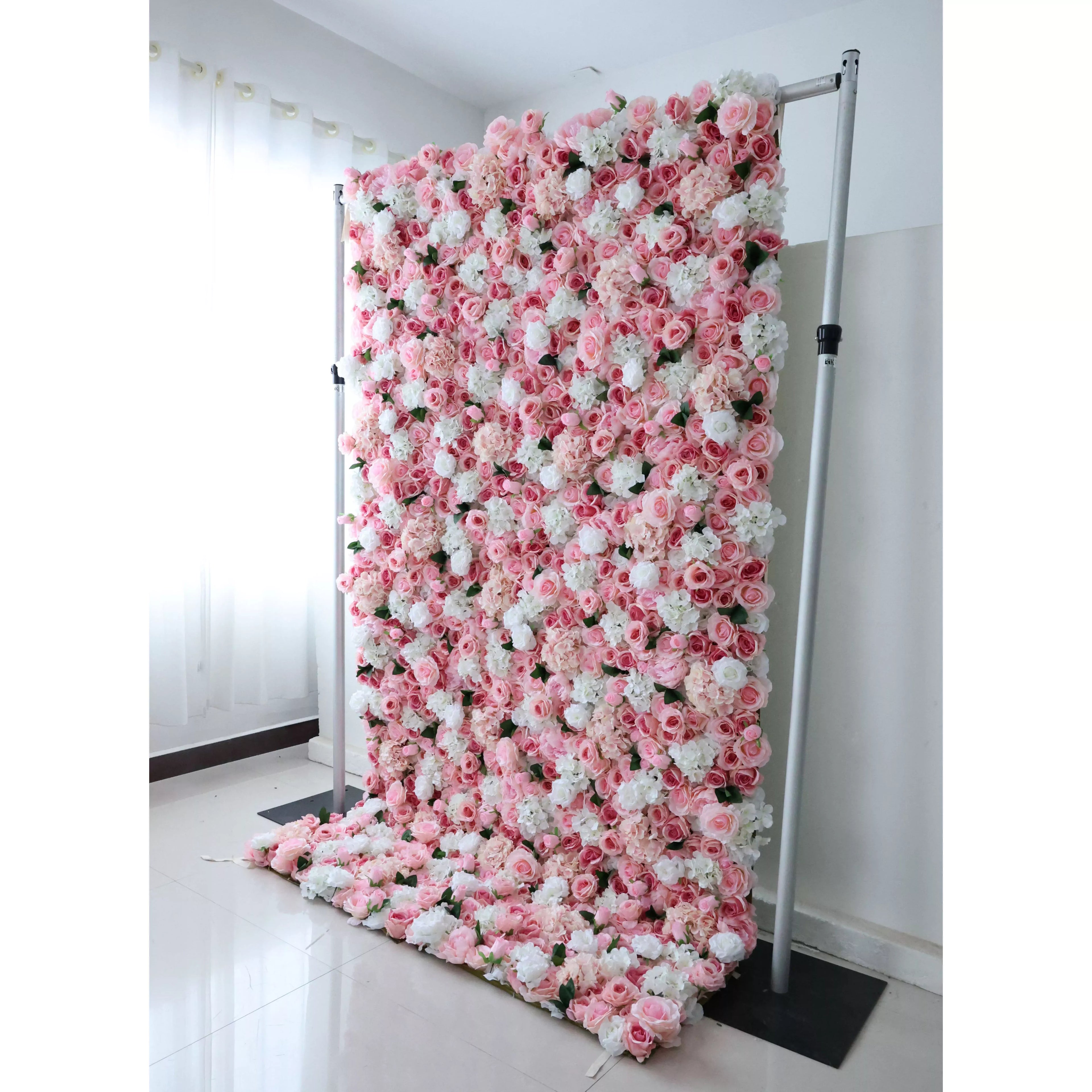 ValarFlowers Faux Artificial Flower Wall Backdrop for Wedding & Event Decor VF-312