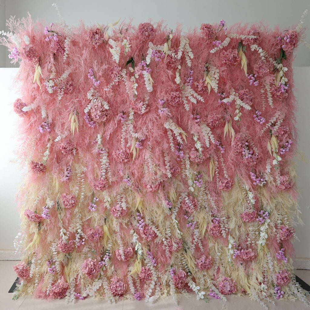 ValarFlowers Luxury Artificial Flower Wall Backdrop for Wedding & Event Decor VF-316