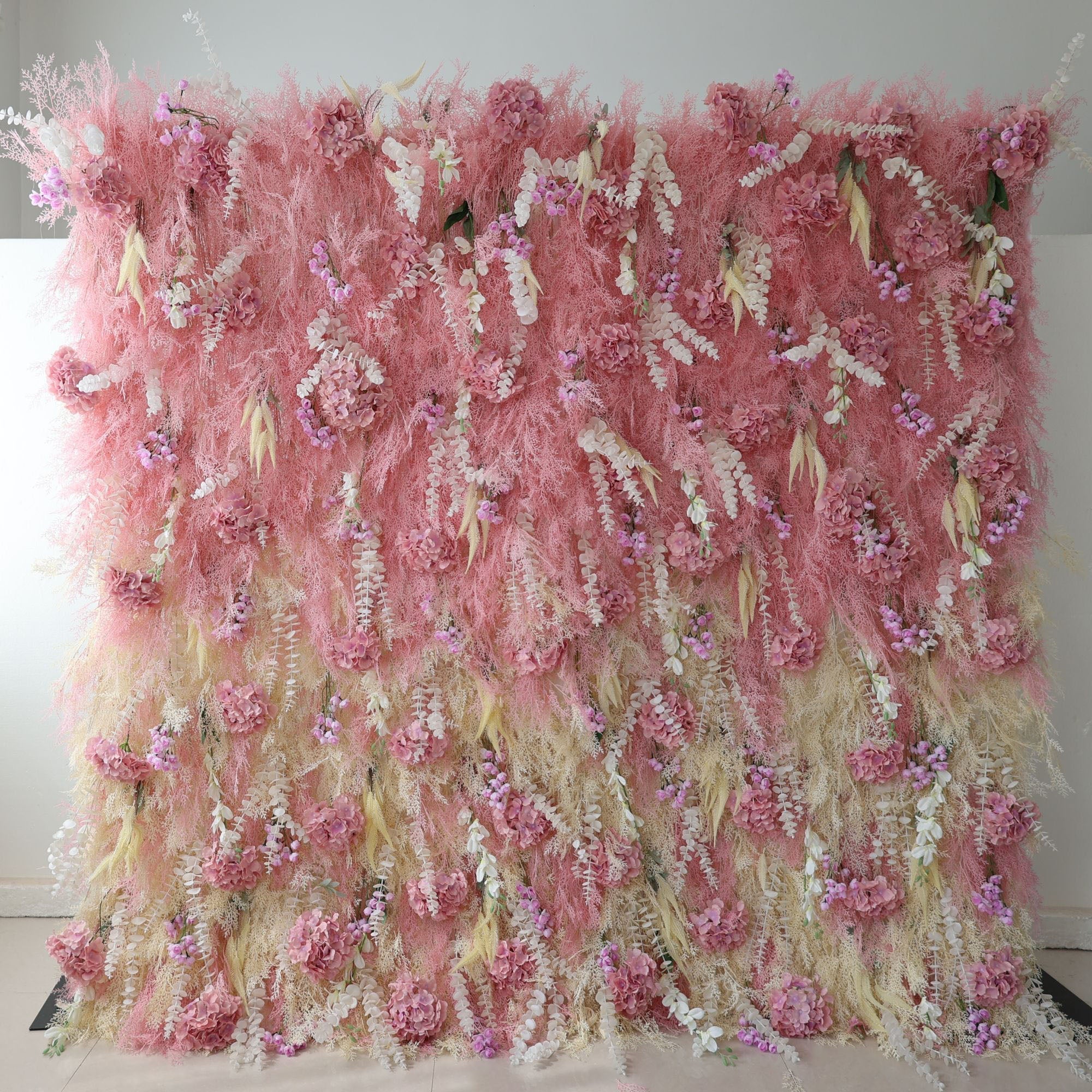 ValarFlowers Luxury Artificial Flower Wall Backdrop for Wedding & Event Decor VF-316
