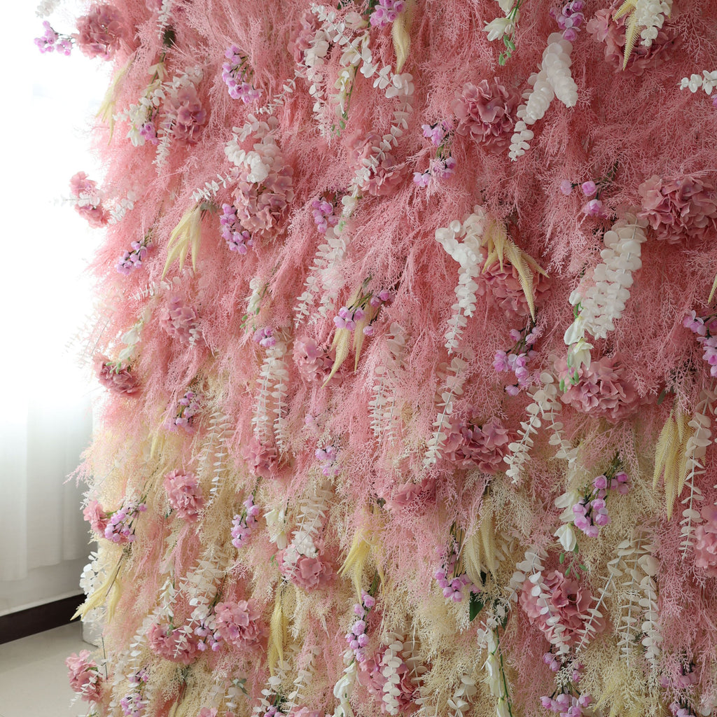 ValarFlowers Luxury Artificial Flower Wall Backdrop for Wedding & Event Decor VF-316