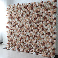 ValarFlowers Brown Khaki Artificial Flower Wall Backdrop for Wedding & Event Decor VF-295