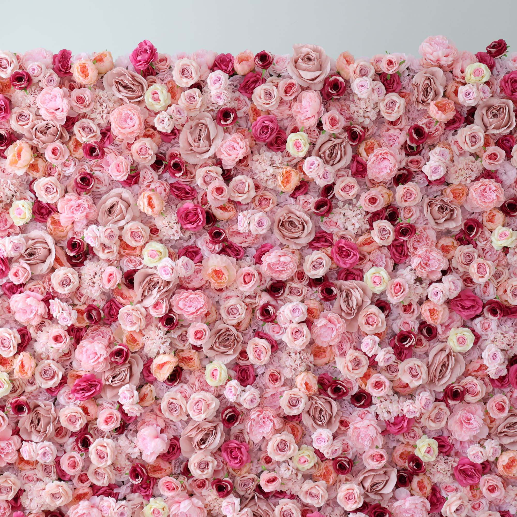 ValarFlowers Rose Peony Hydrangea Artificial Flower Wall Backdrop for Wedding & Event Decor VF-296