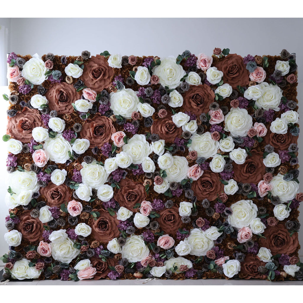ValarFlowers Rose Peony Hydrangea Artificial Flower Wall Backdrop for Wedding & Event Decor VF-320