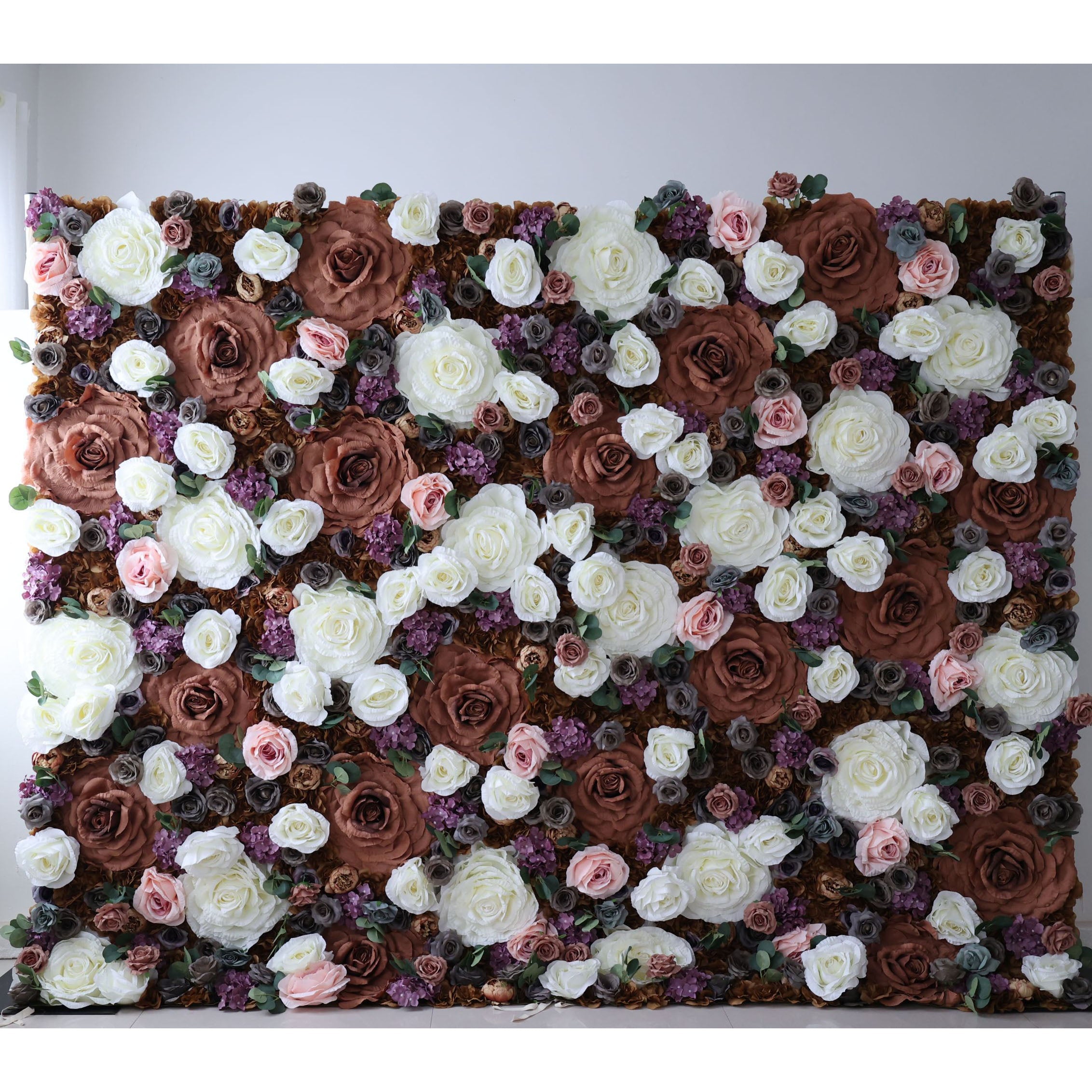 ValarFlowers Rose Peony Hydrangea Artificial Flower Wall Backdrop for Wedding & Event Decor VF-320