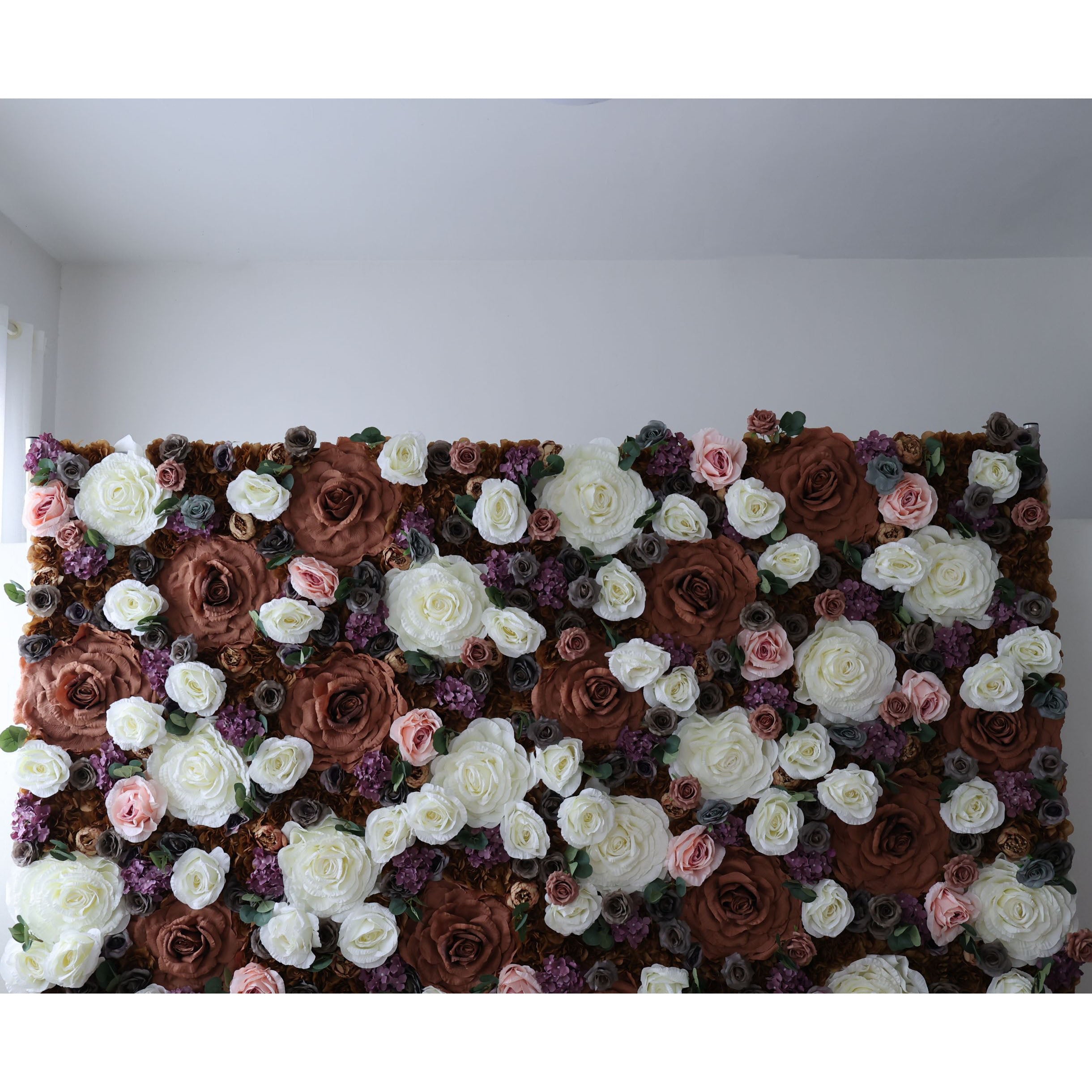 ValarFlowers Rose Peony Hydrangea Artificial Flower Wall Backdrop for Wedding & Event Decor VF-320
