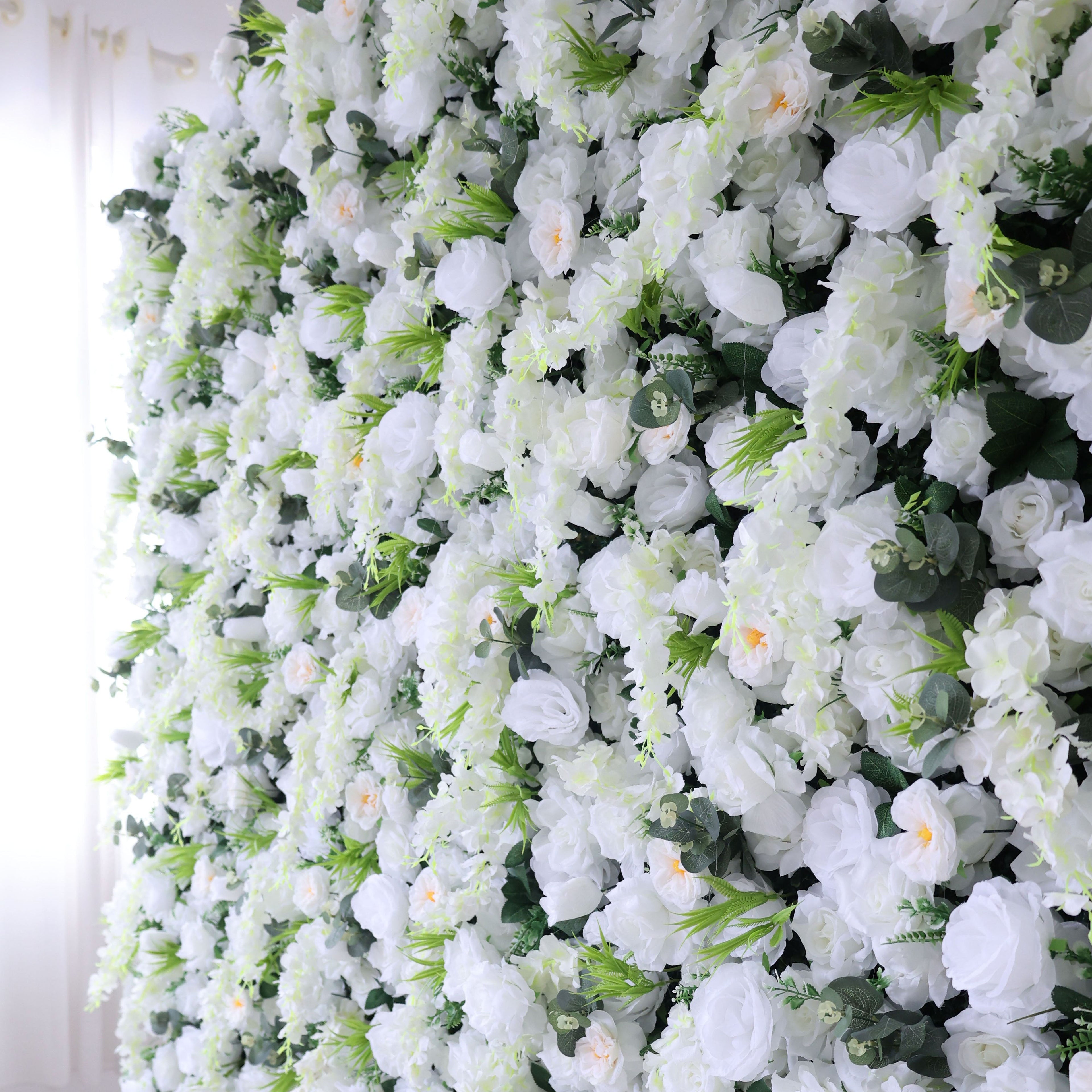 ValarFlowers Luxury Artificial Flower Wall Backdrop for Wedding & Event Decor VF-391