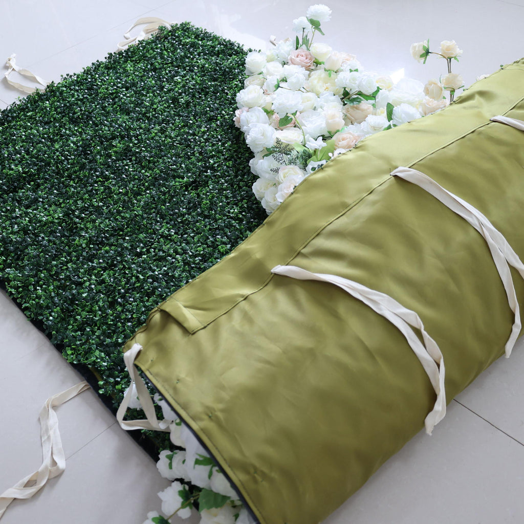 ValarFlowers Faux Artificial Flower Wall Backdrop for Wedding & Event Decor VF-388