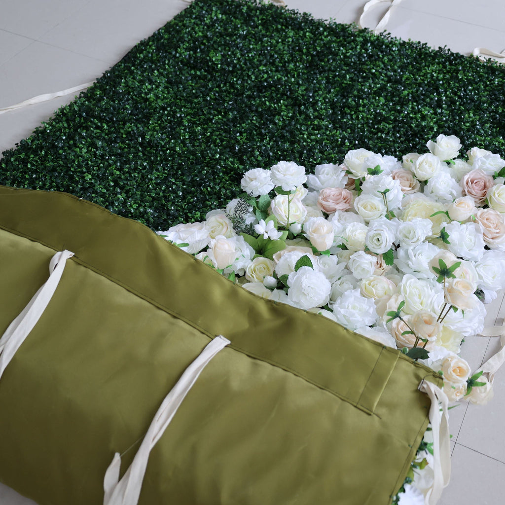 ValarFlowers Faux Artificial Flower Wall Backdrop for Wedding & Event Decor VF-388