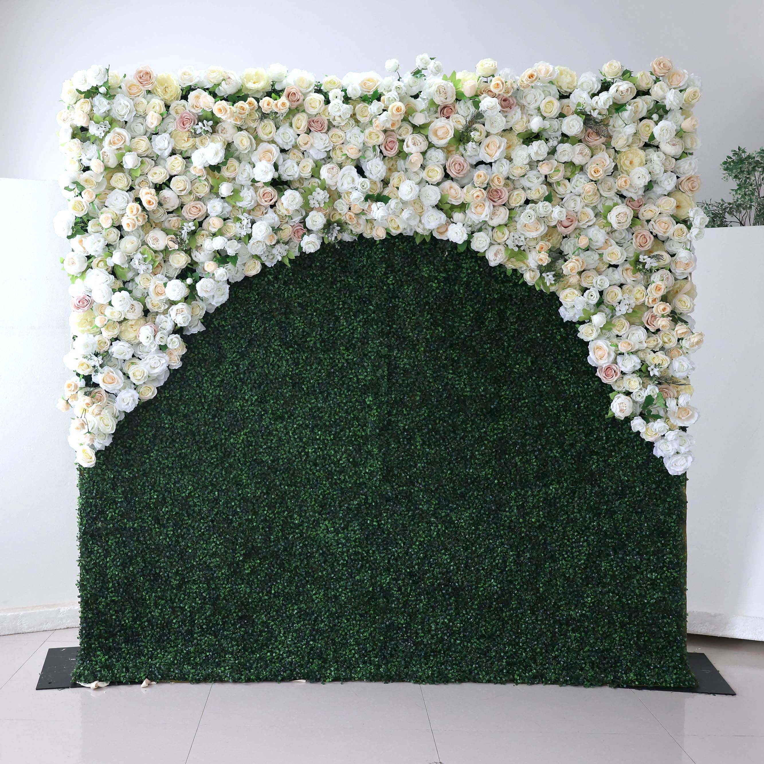 ValarFlowers Faux Artificial Flower Wall Backdrop for Wedding & Event Decor VF-388