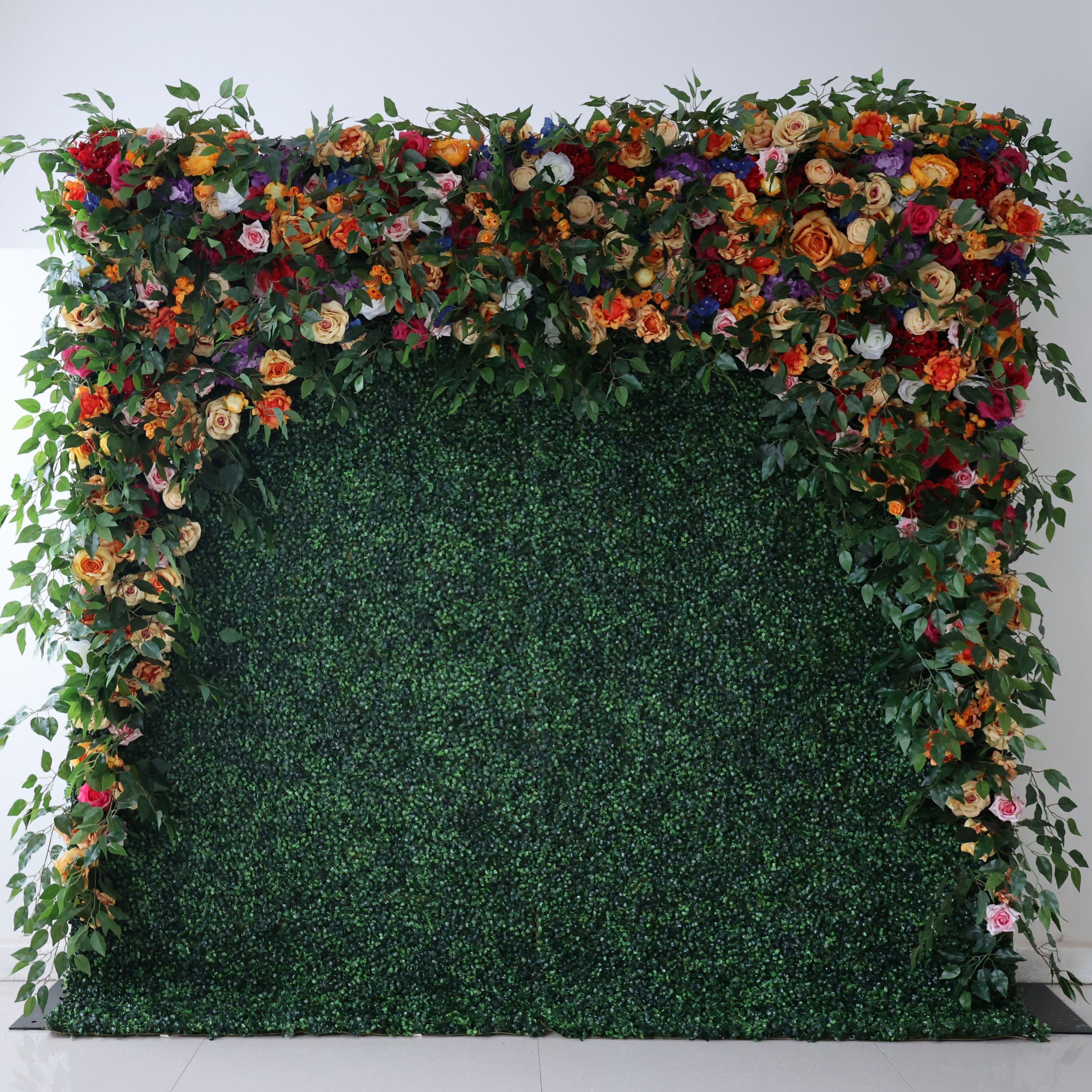 ValarFlowers Blush Pink Ivory Artificial Flower Wall Backdrop for Wedding & Event Decor VF-392