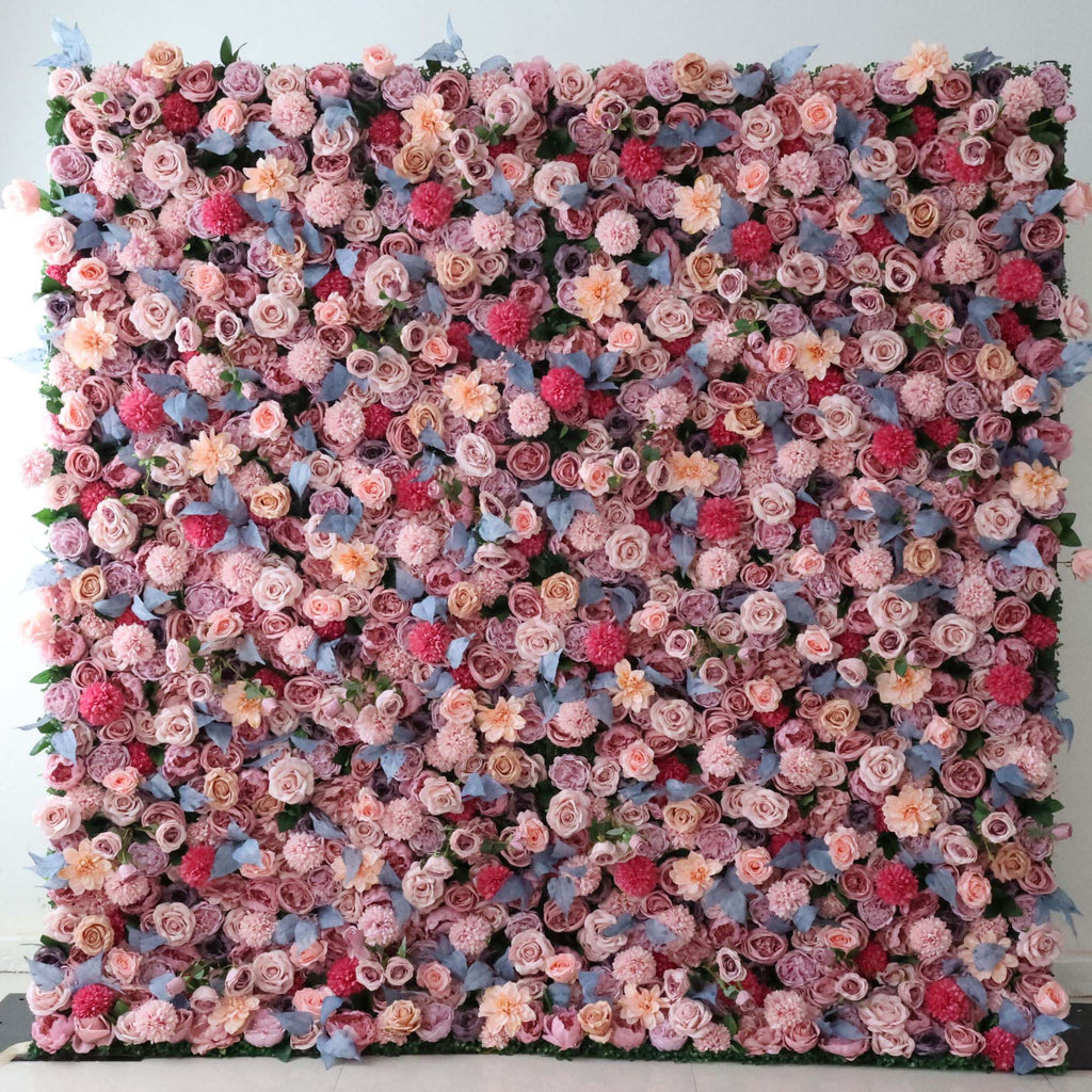 ValarFlowers Rose Peony Hydrangea Artificial Flower Wall Backdrop for Wedding & Event Decor VF-298