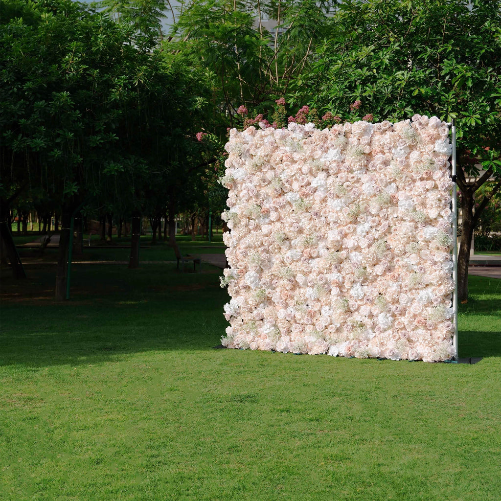 ValarFlowers Luxury Artificial Flower Wall Backdrop for Wedding & Event Decor VF-374