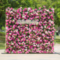 Radiant and Enchanting Multishade Pink Flower Backdrop by ValarFlowers A Vivid VF-325