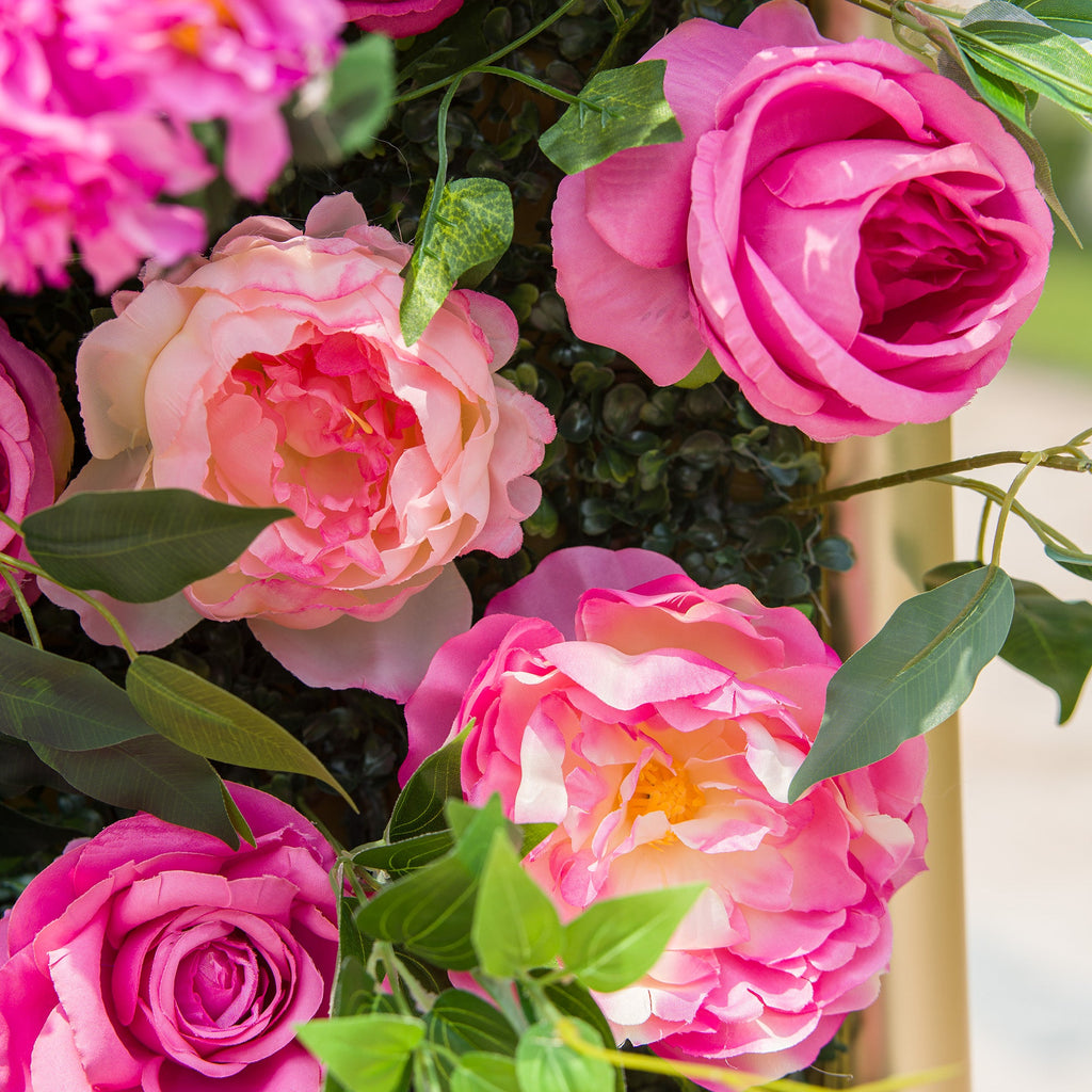 Radiant and Enchanting Multishade Pink Flower Backdrop by ValarFlowers A Vivid VF-325