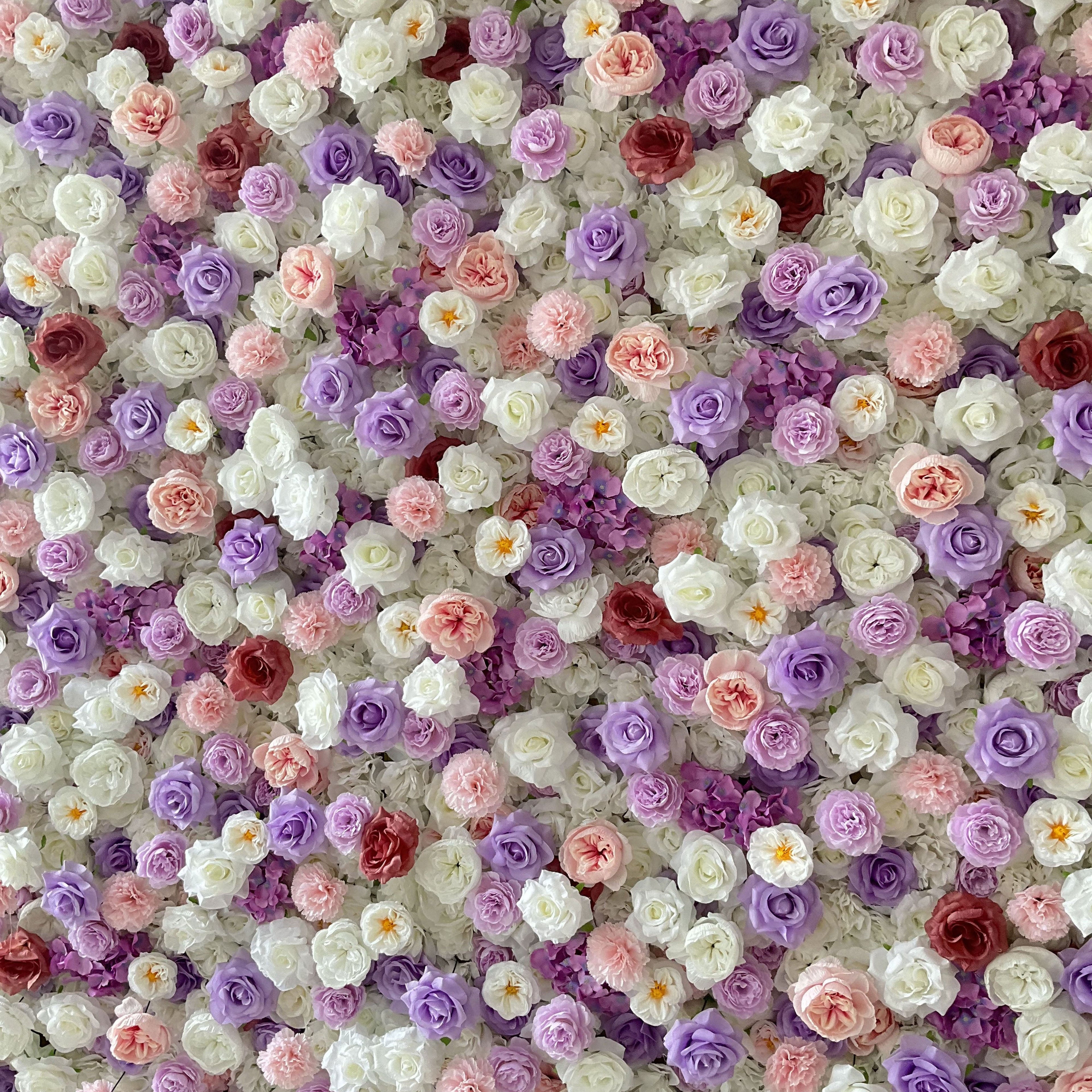 ValarFlowers Rose Peony Hydrangea Artificial Flower Wall Backdrop for Wedding & Event Decor VF-376