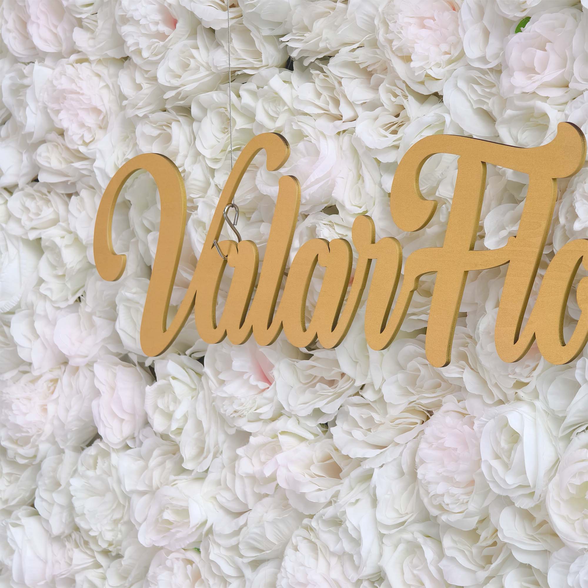 ValarFlowers Pink White Rose Artificial Flower Wall Backdrop for Wedding & Event Decor VF-306
