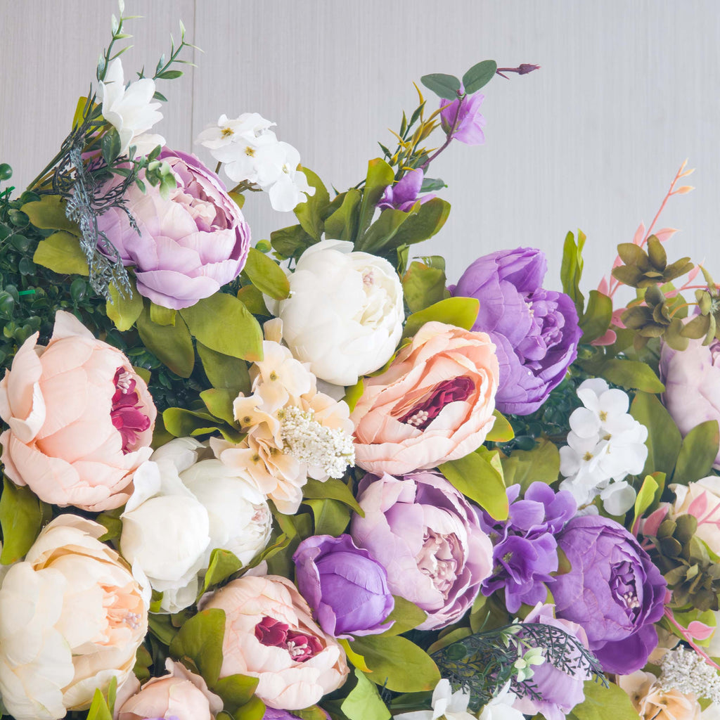 ValarFlowers Faux Artificial Flower Wall Backdrop for Wedding & Event Decor VF-307