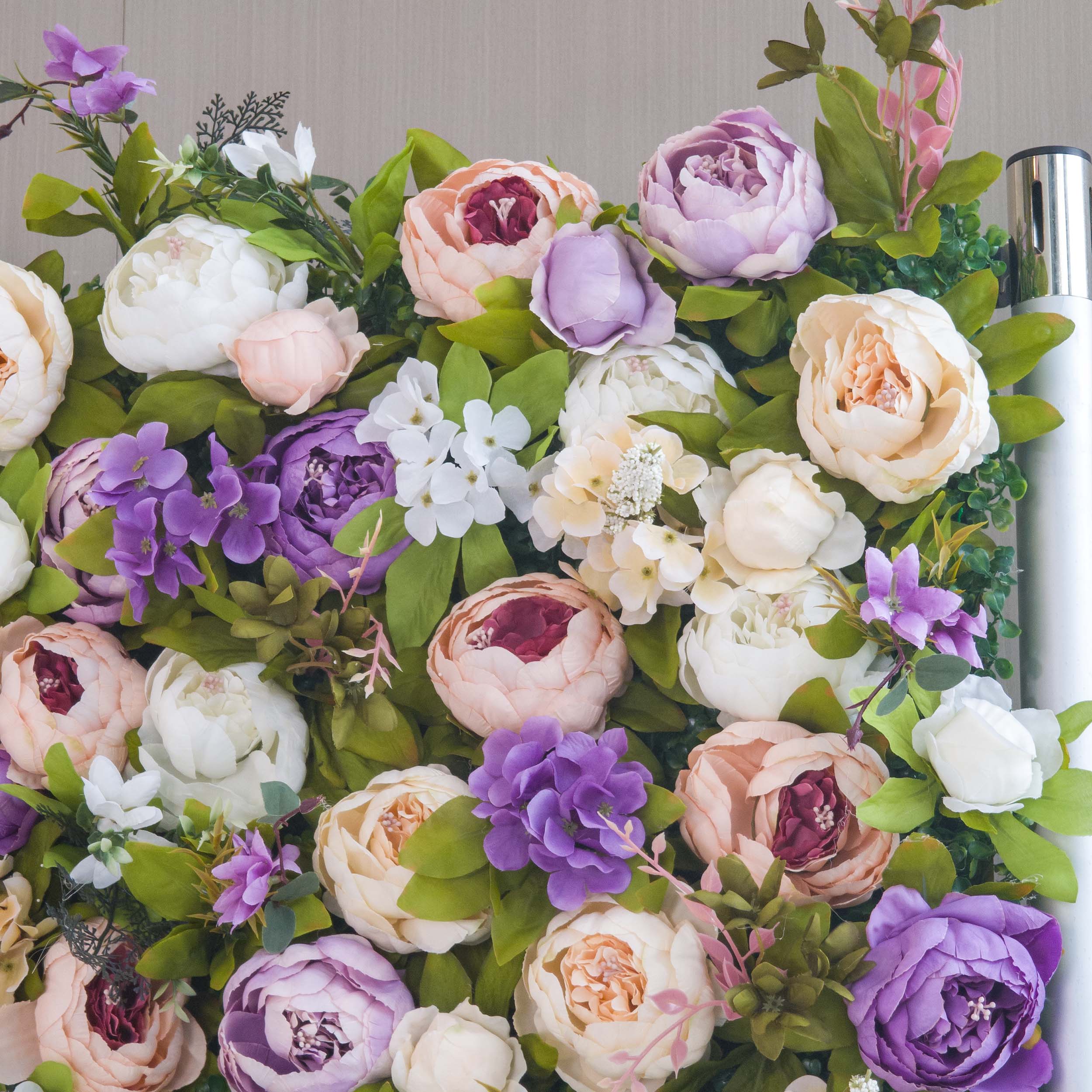 ValarFlowers Faux Artificial Flower Wall Backdrop for Wedding & Event Decor VF-307