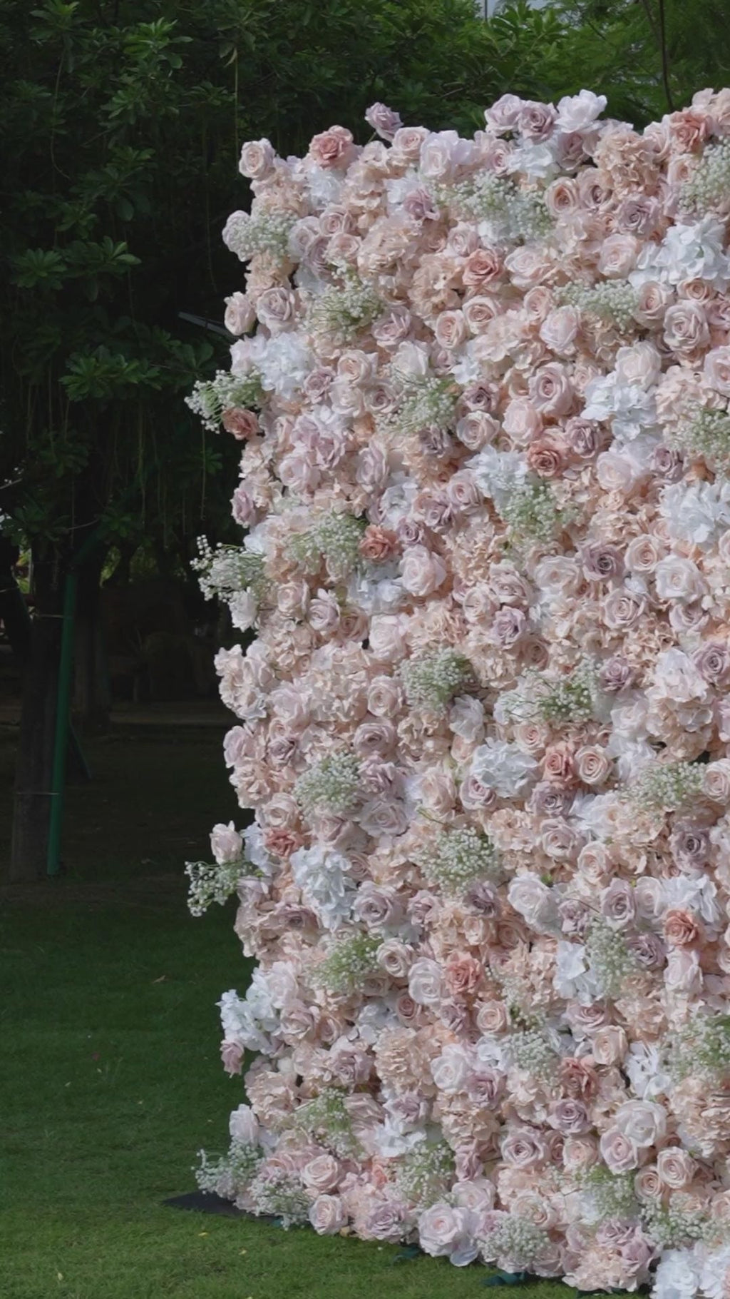 ValarFlowers Luxury Artificial Flower Wall Backdrop for Wedding & Event Decor VF-374